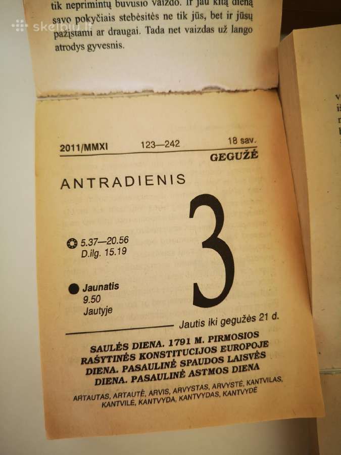 Kalendoriaus lapeliai 2005, 2007, 2009, 2011, 2015 - nuotraukos Nr. 9