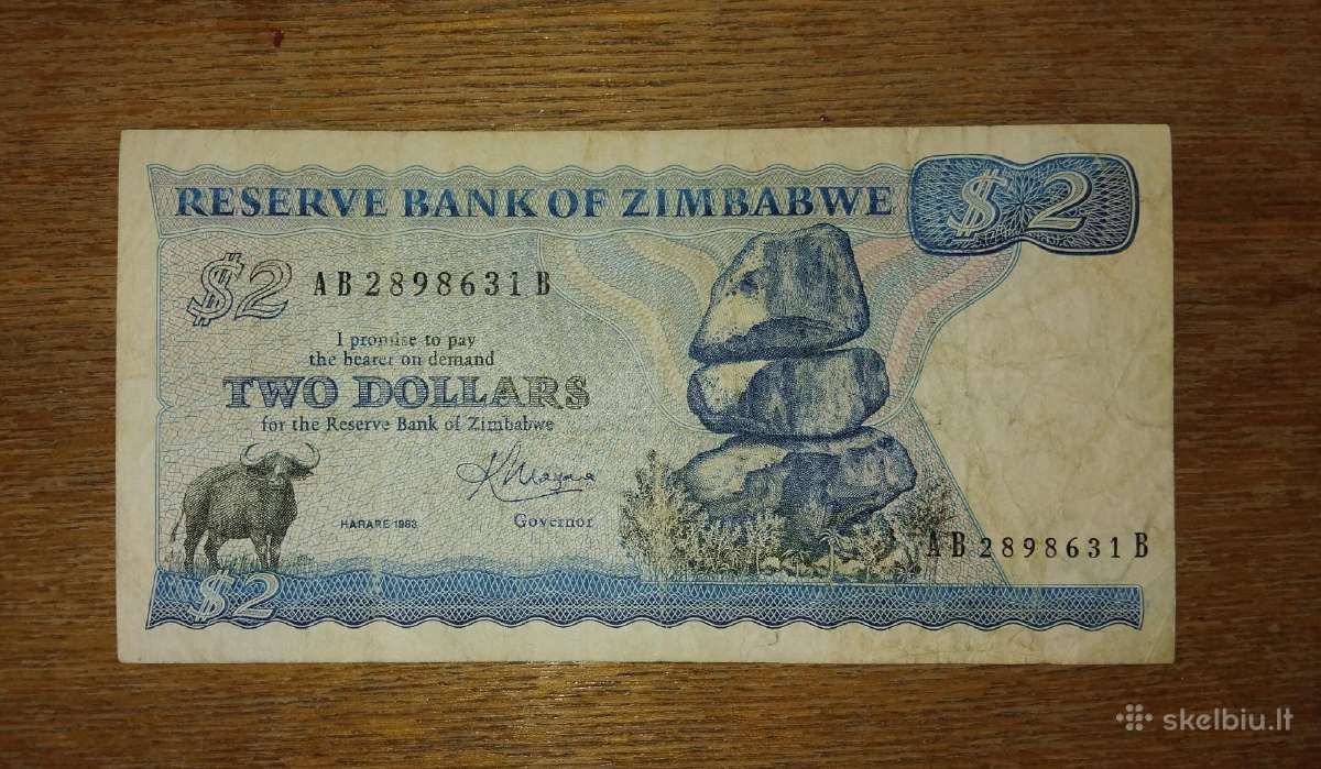 Zimbabvės 2 $ banknotas