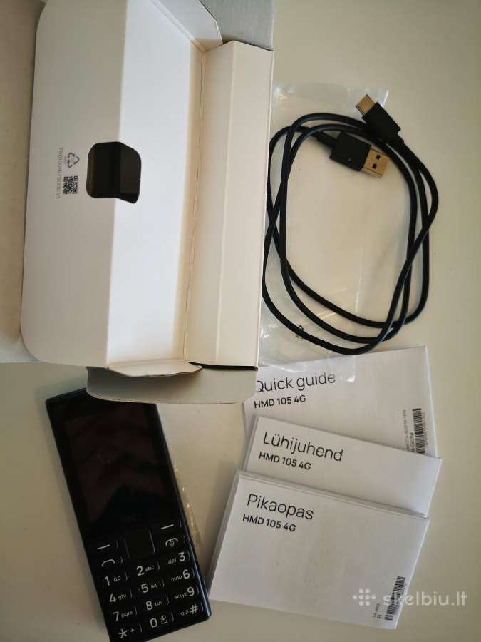 Hmd (Nokia) 105 4G telefonas,su 2 m.garantija - nuotraukos Nr. 3