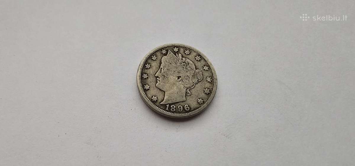 1896 5 centai Usa
