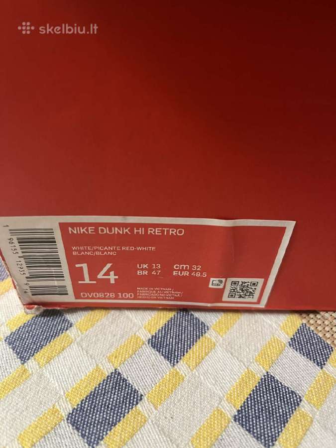 Nike Dunk Hi Retro bateliai (Nauji) - nuotraukos Nr. 2