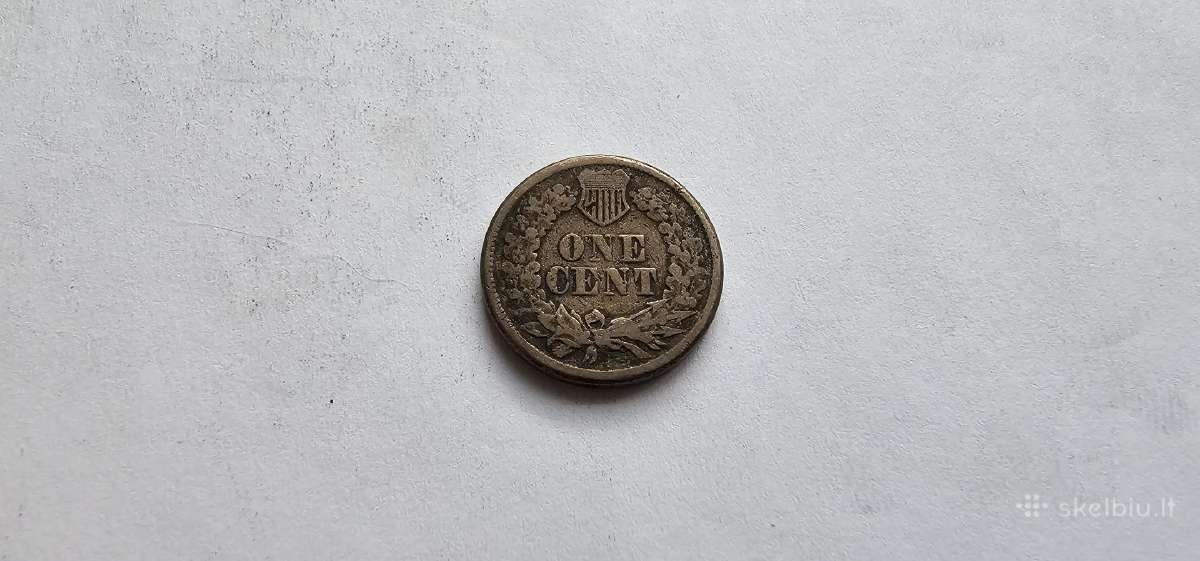 1861 1 centas Usa ,retas - nuotraukos Nr. 2