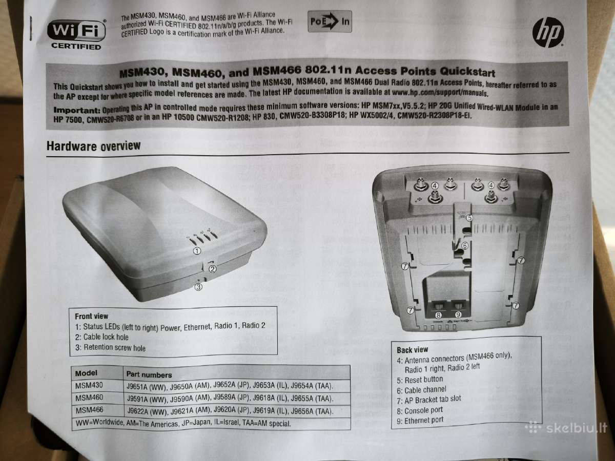 Hp Msm430 Access Point - nuotraukos Nr. 3