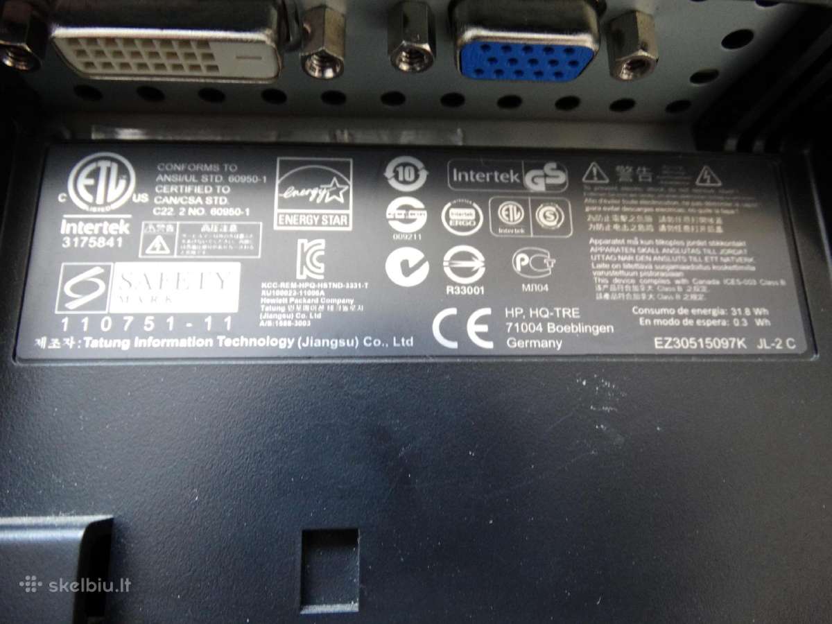 Monitorius Hp Compaq - nuotraukos Nr. 4