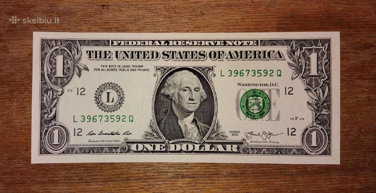 JAV 1 $ banknotas