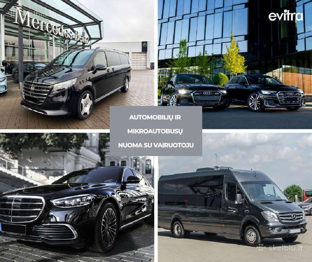 Automobilių ir mikroutobusų nuoma su vairuotoju