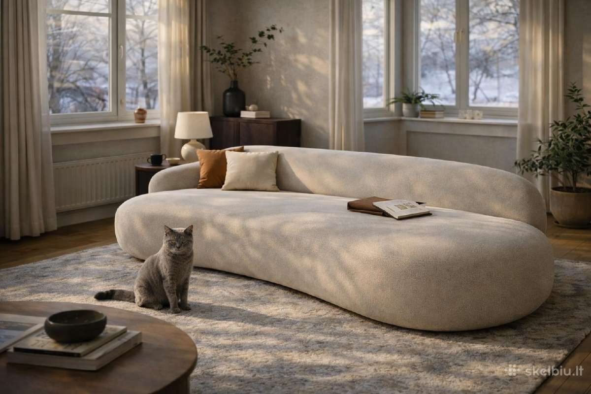 Skulptūriška sofa, sofa lova, kušetė - nuotraukos Nr. 2