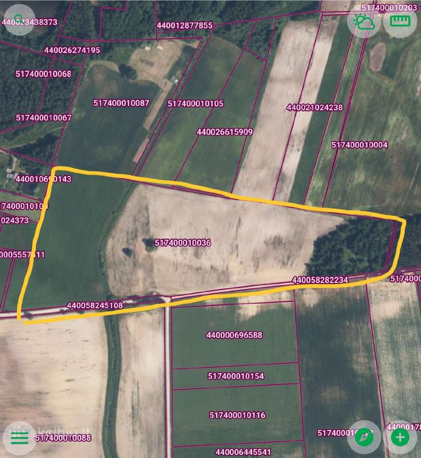 Žemės ūkio paskirties sklypas, 13.4625 ha.