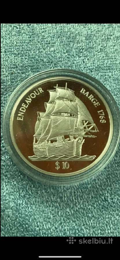 Moneta Fiji 1998m. 10 dollars, sidabras(.925)