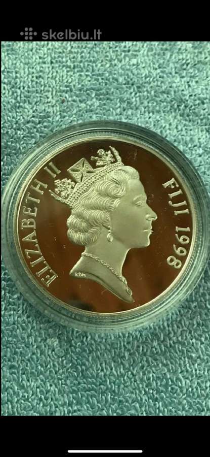 Moneta Fiji 1998m. 10 dollars, sidabras(.925) - nuotraukos Nr. 2