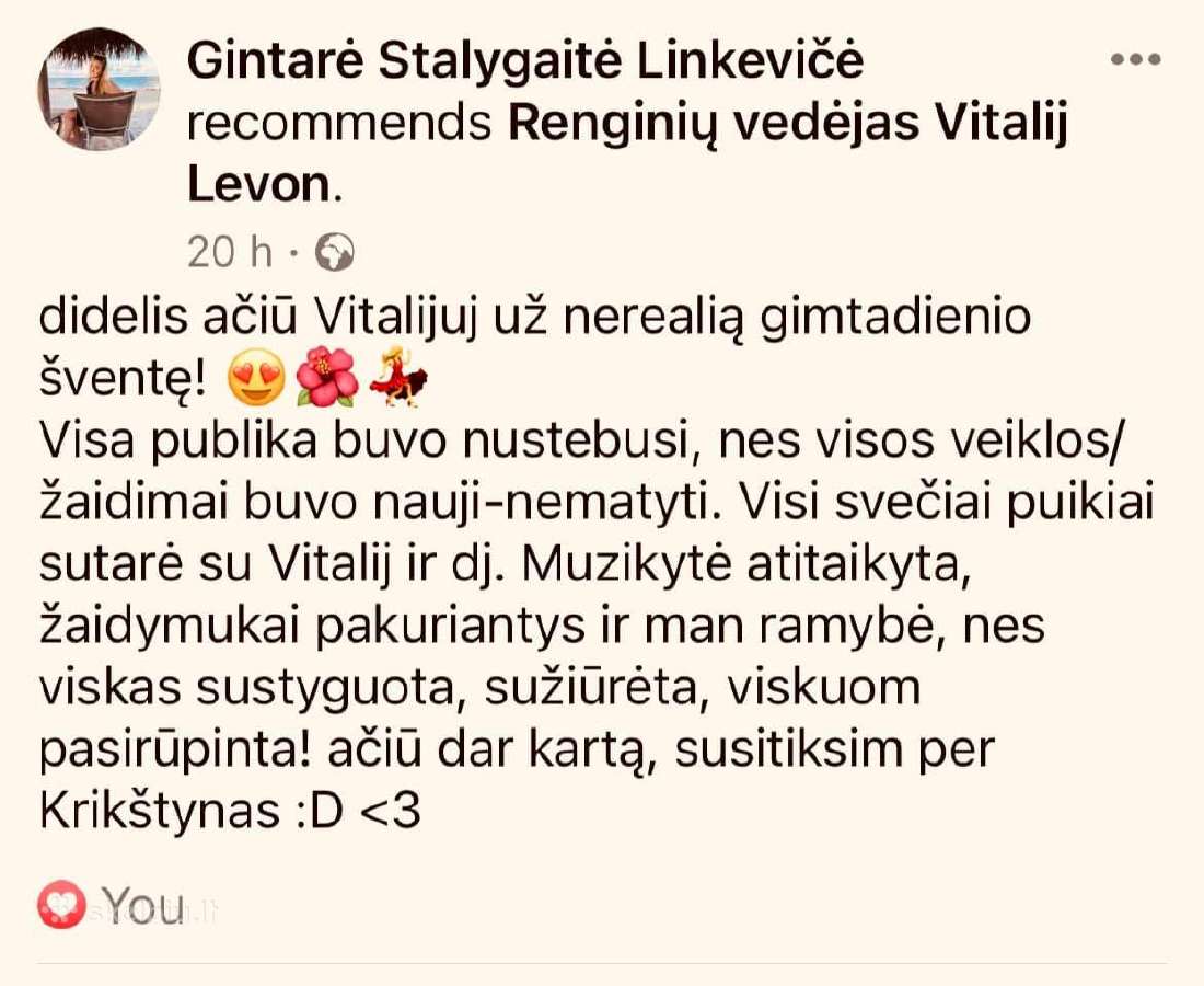 Renginių vedėjas – Vitalij Levon Lt, Pl, Ru - nuotraukos Nr. 10