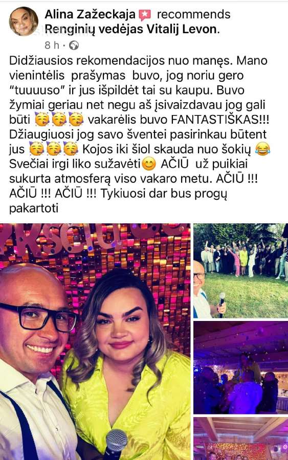 Renginių vedėjas – Vitalij Levon Lt, Pl, Ru - nuotraukos Nr. 11