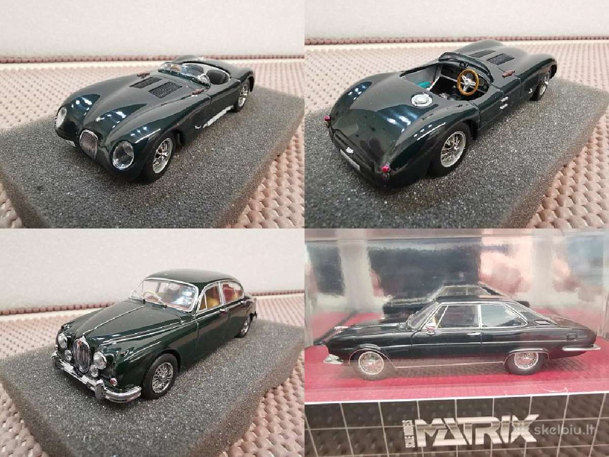 1:43 Angliškų (Jaguar) Auto Modeliai