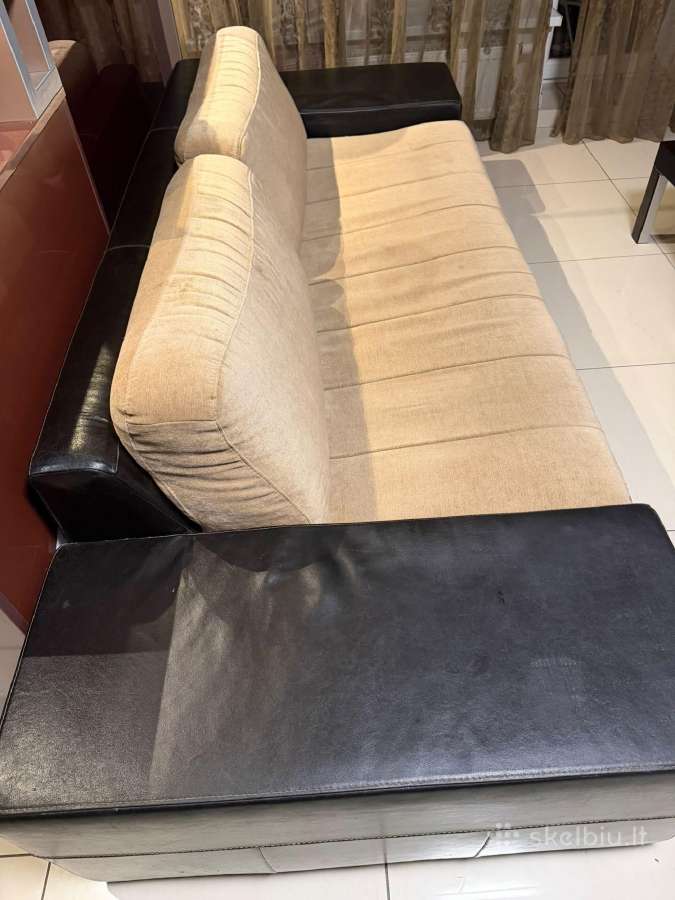 Sofa su miegama funkcija ir pufiku - nuotraukos Nr. 5