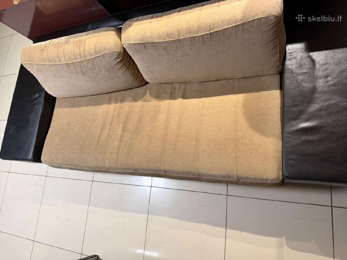 Sofa su miegama funkcija ir pufiku - nuotraukos Nr. 7