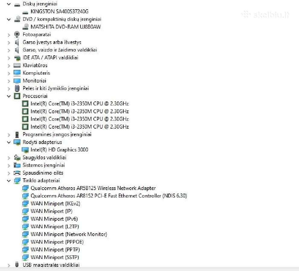 Acer Aspire 5749 (i3-2350/4/240ssd/win10lt+dovana) - nuotraukos Nr. 4