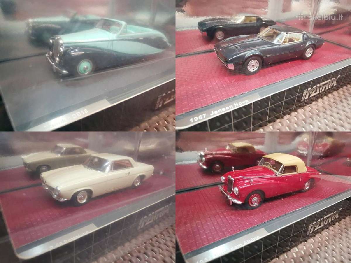 1:43 Angliškų (D.) Automobilių Modeliai