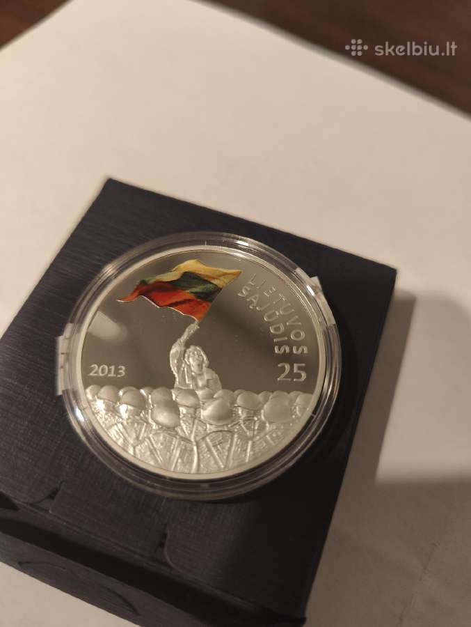 2013 m. Lietuvos banko sidabrinės monetos - nuotraukos Nr. 4