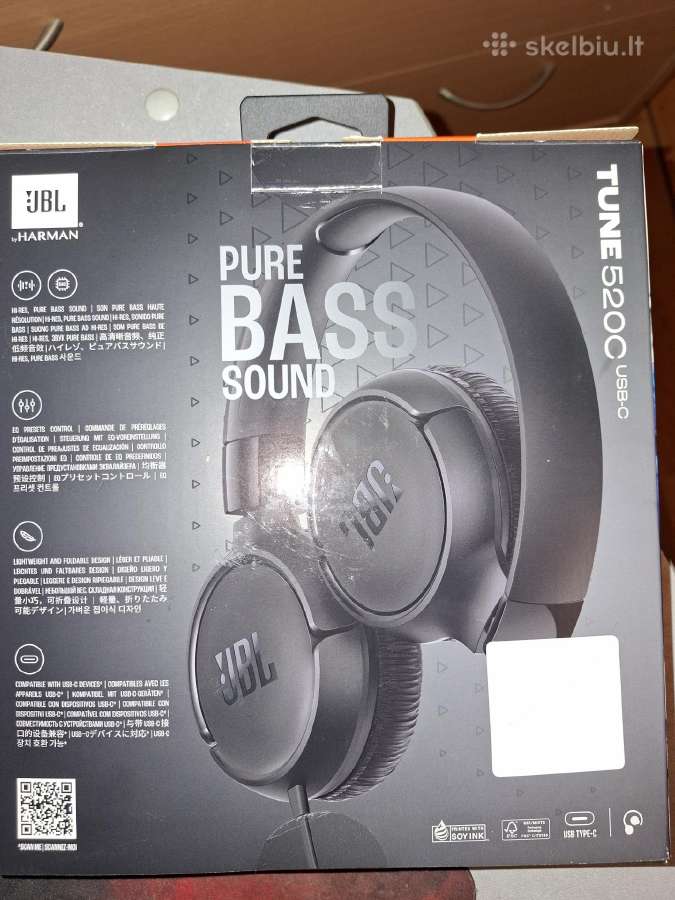 Ausinės Jbl Tune 520c su usb-c jungtimi - nuotraukos Nr. 2