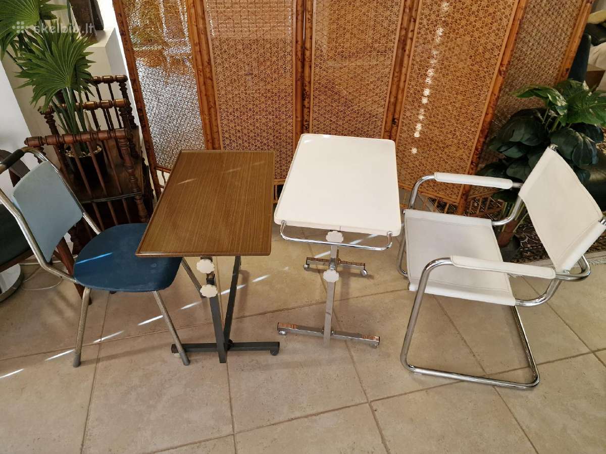 Vintažiniai mid century staliukai transformeriai - nuotraukos Nr. 15