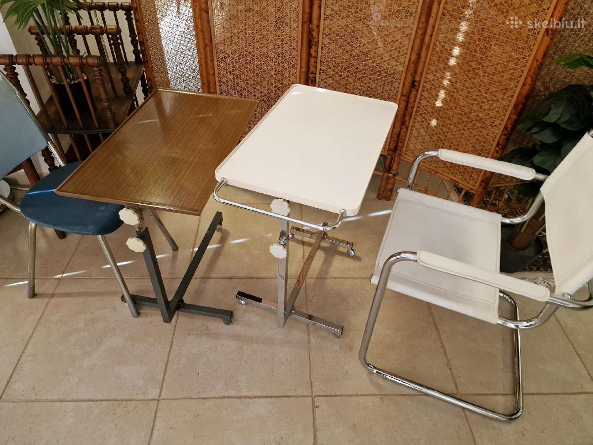 Vintažiniai mid century staliukai transformeriai - nuotraukos Nr. 16