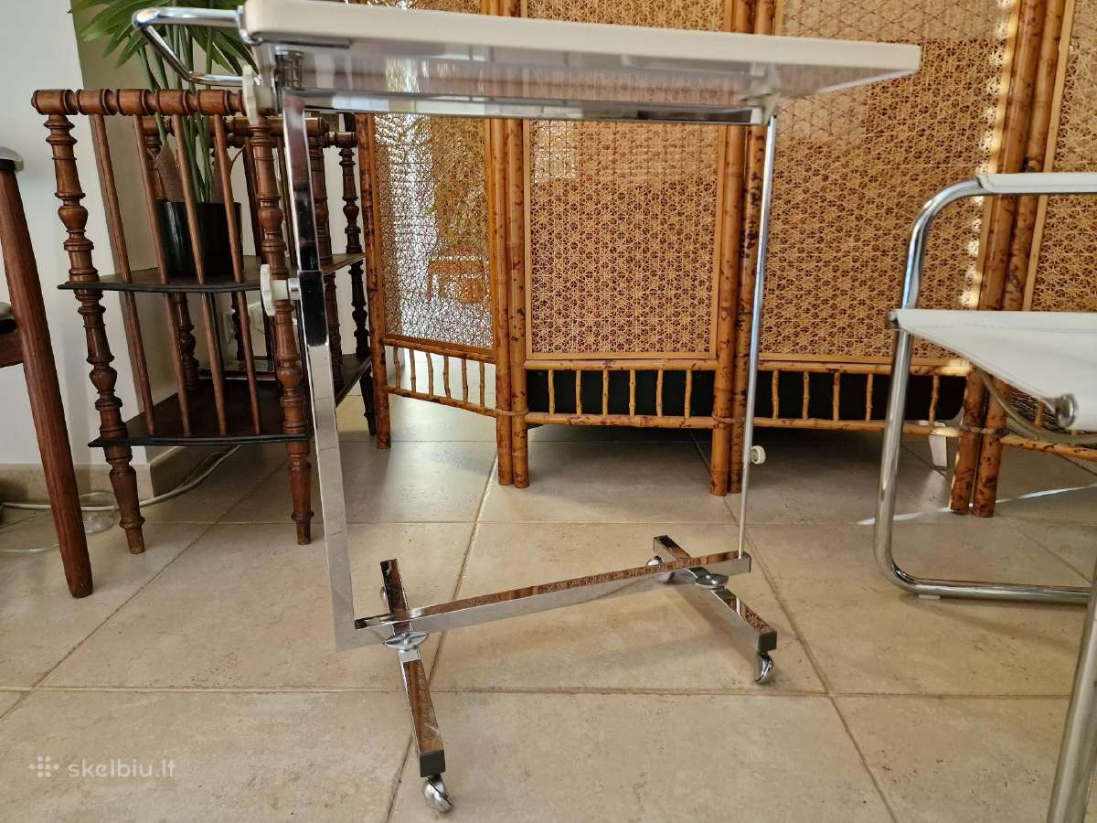 Vintažiniai mid century staliukai transformeriai - nuotraukos Nr. 31