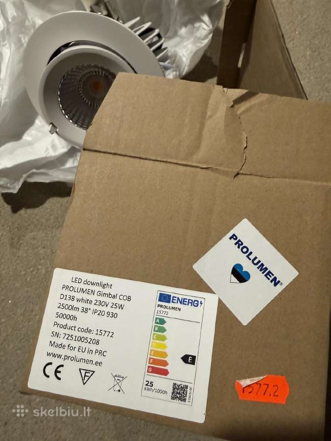 LED įmontuojamos lempos skersmuo skyles 12 cm - nuotraukos Nr. 5