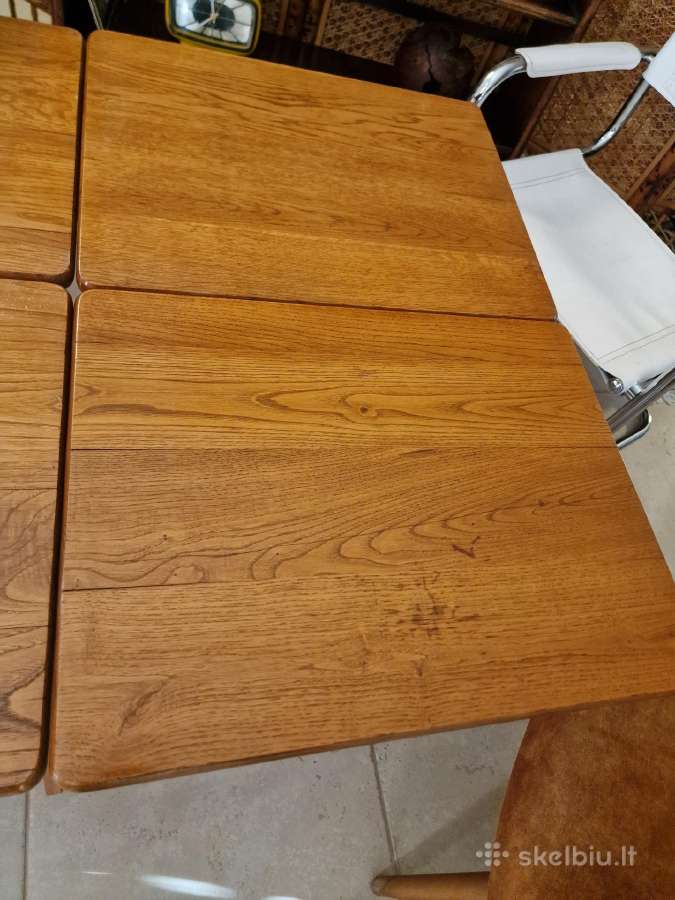 Vintažinis mid century ąžuolinių staliukų kompl. - nuotraukos Nr. 28