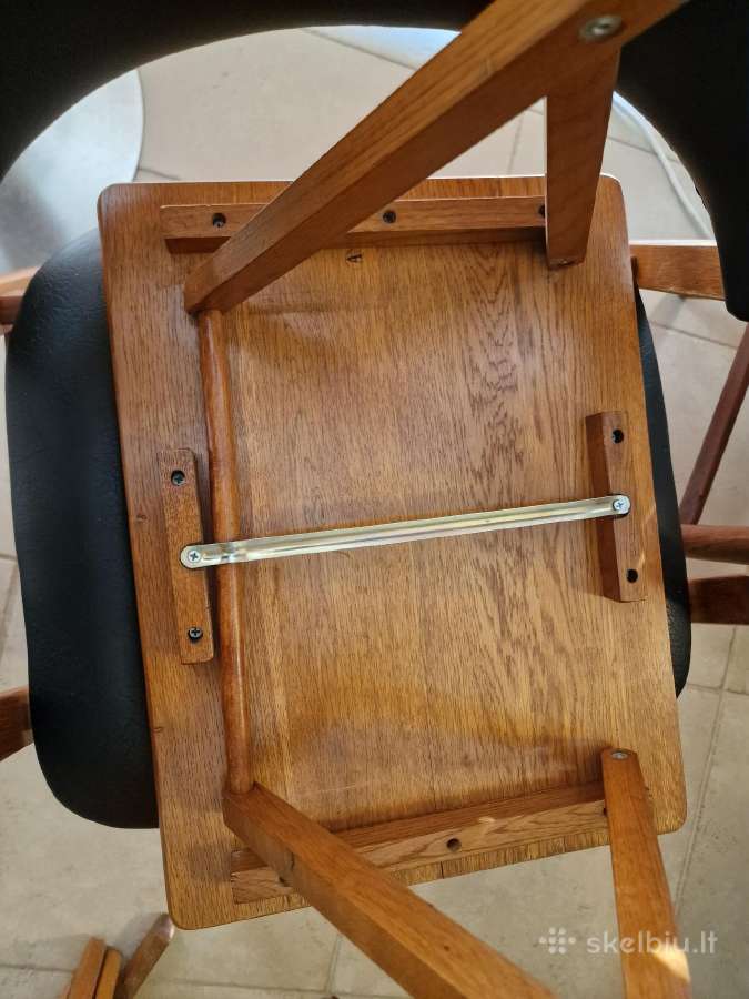 Vintažinis mid century ąžuolinių staliukų kompl. - nuotraukos Nr. 34