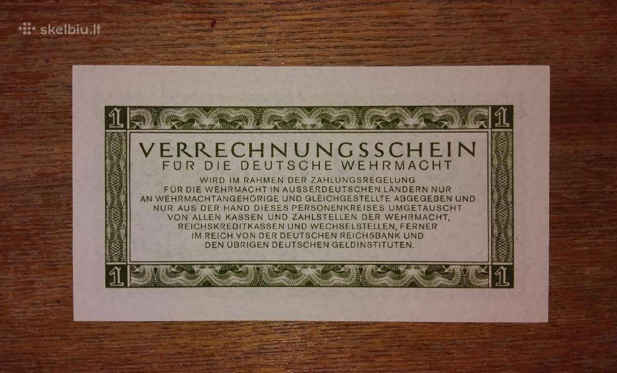 Vokietijos 1 reichsmark banknotas - nuotraukos Nr. 2