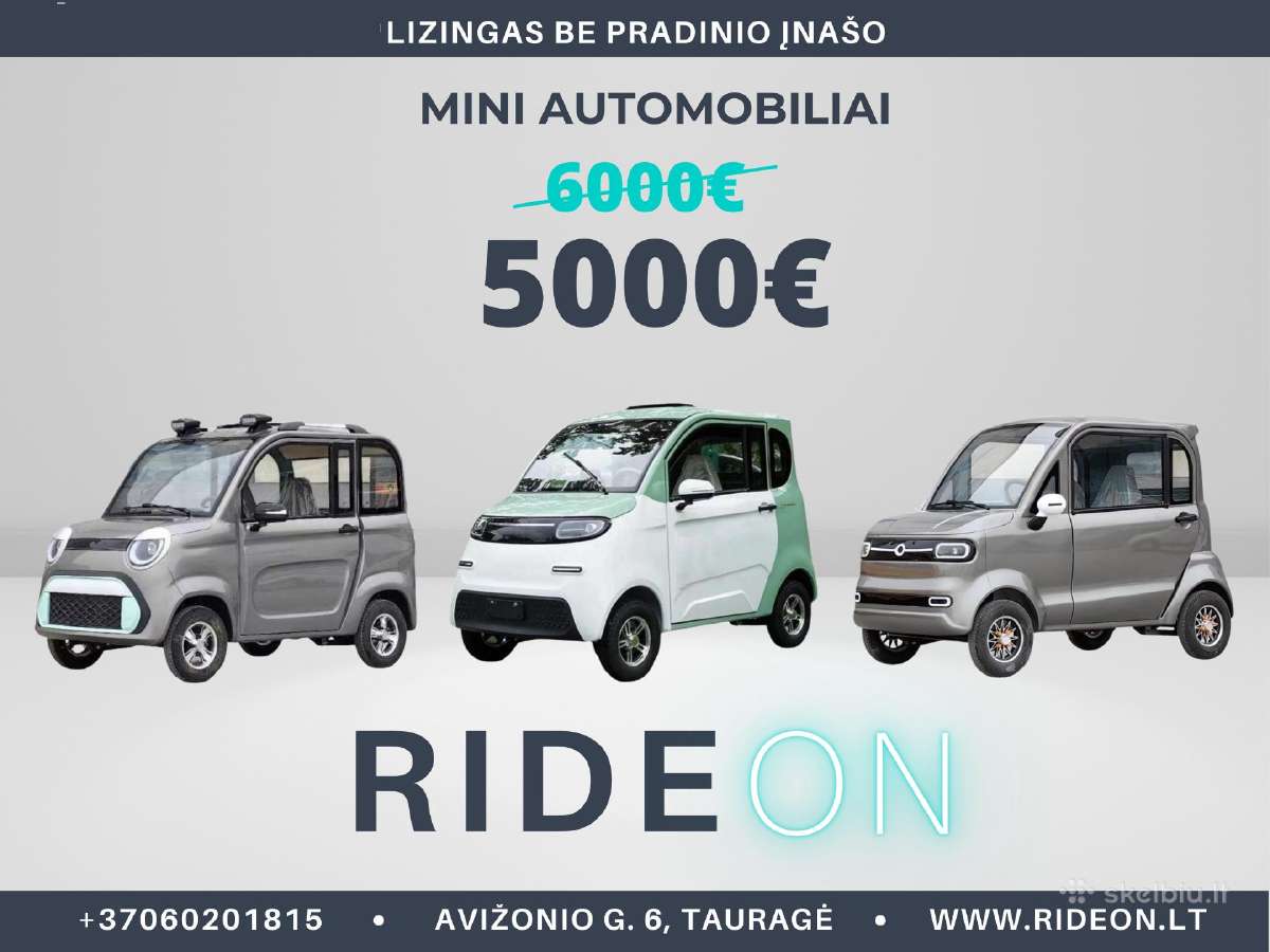 Elektrinis keturatis mini automobilis Fl 1kw 58ah