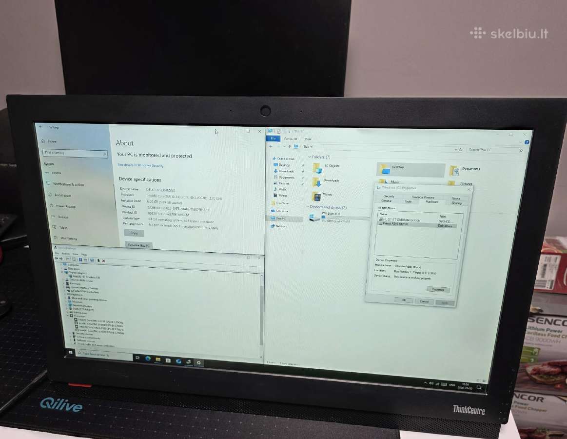 Parduodu Lenovo Thinkcentre M900z Aio Kompiuteri