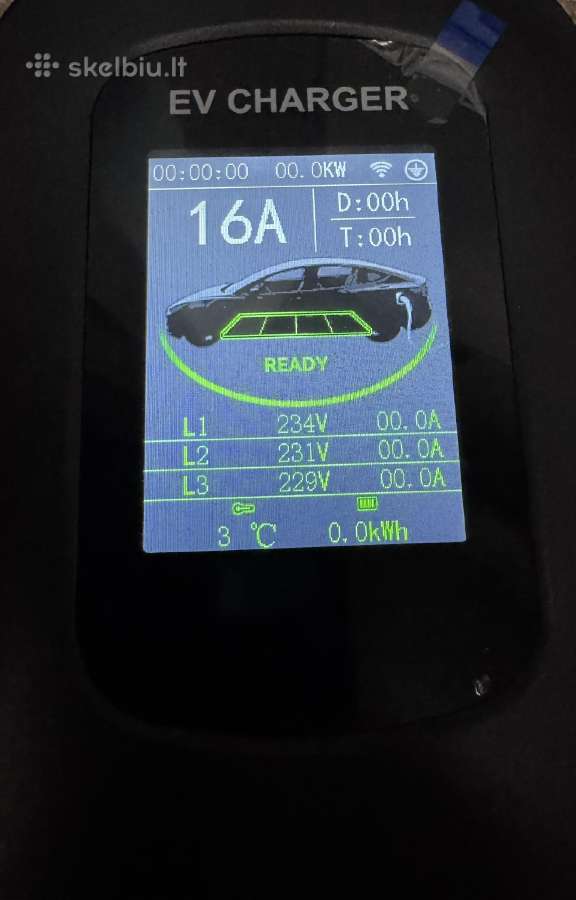 Elektromobilių kroviklis 11kw Type2 3 fazės +Apps - nuotraukos Nr. 2
