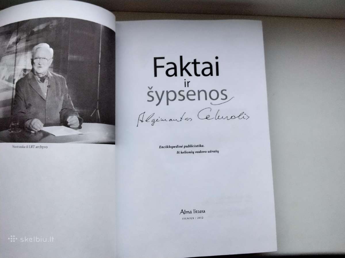 A. Čekuolis. Faktai ir šypsenos. Pokalbiai su Algi - nuotraukos Nr. 3