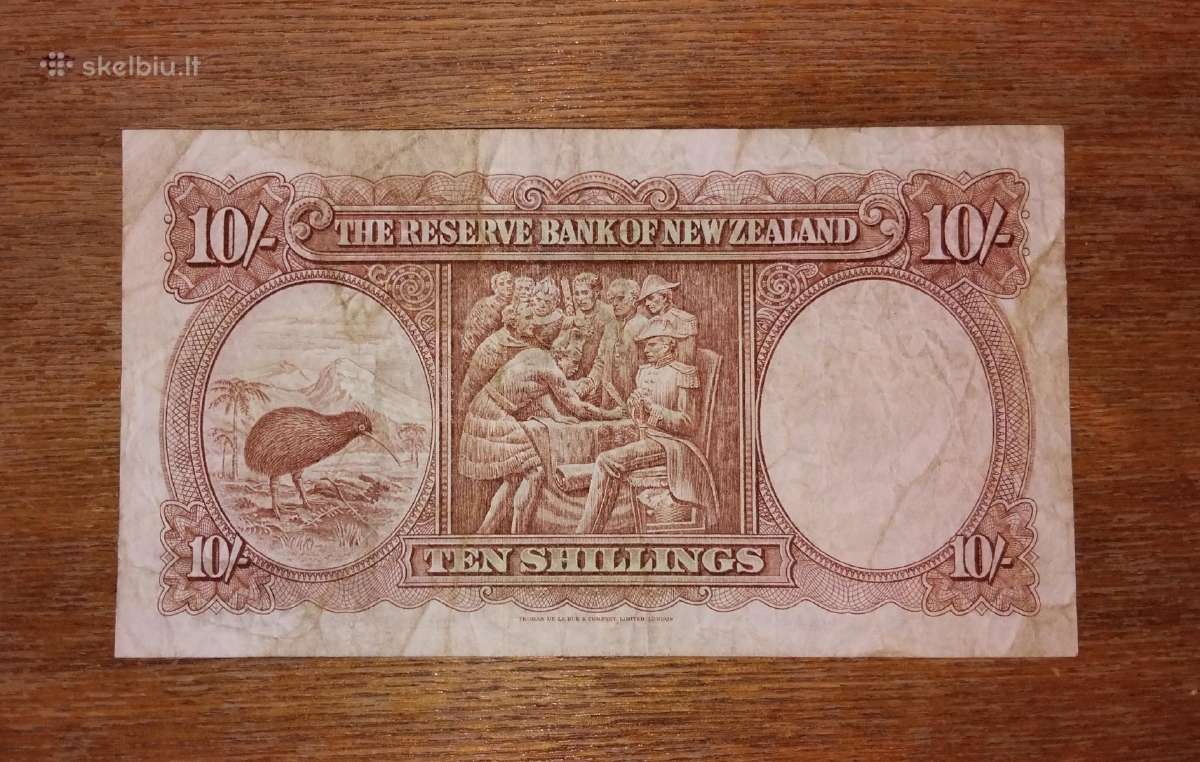 Naujos Zelandijos 10 šilingu banknotas - nuotraukos Nr. 2