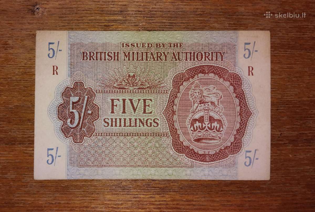 Anglijos 5 šilingu banknotas
