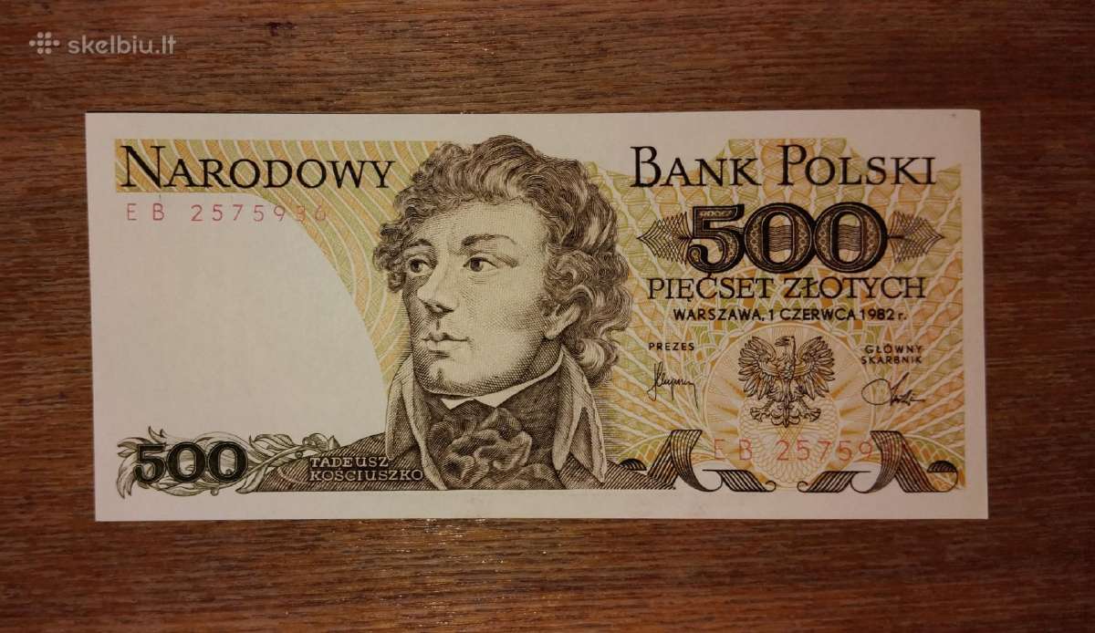 Lenkijos 500 zlotų banknotas