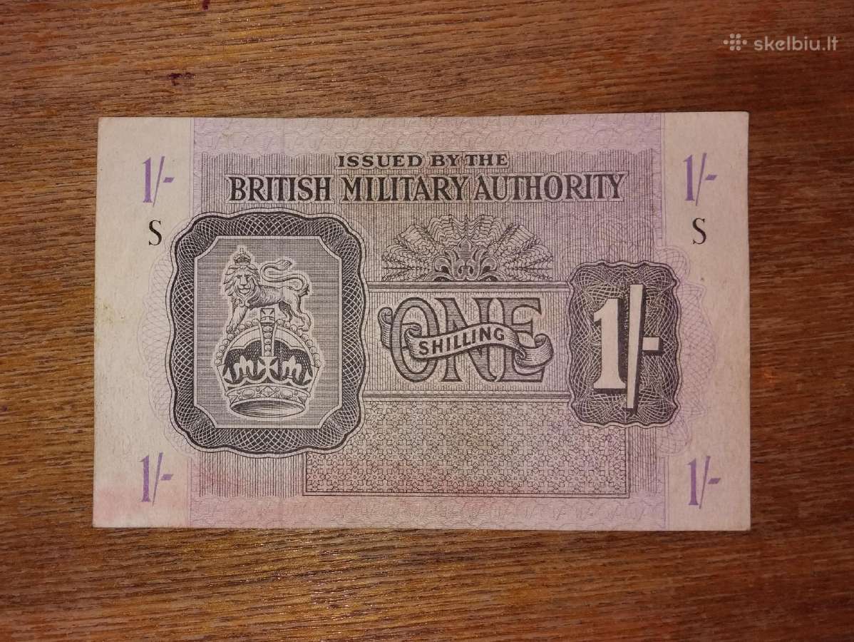 Anglijos 1 šilingo banknotas