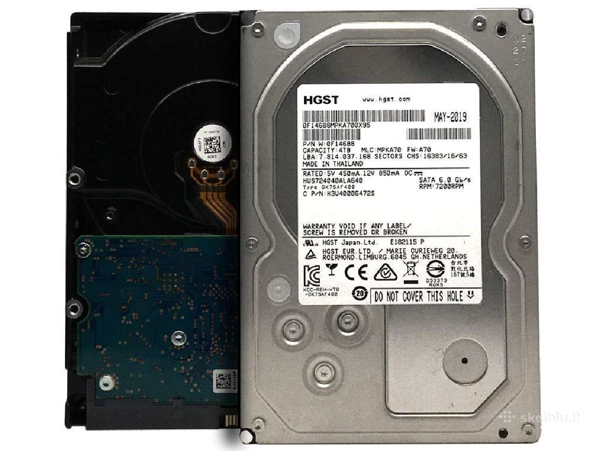 4tb HDD Kietasis Diskas - Atnaujintas