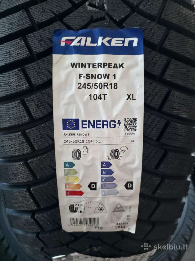 Naujos 245/50r18 Falken Winterpeak F-snow 1 - nuotraukos Nr. 3
