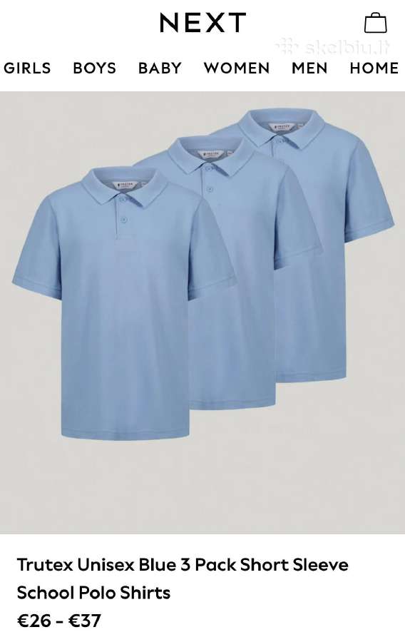 Mokyklinių polo marškinėlių