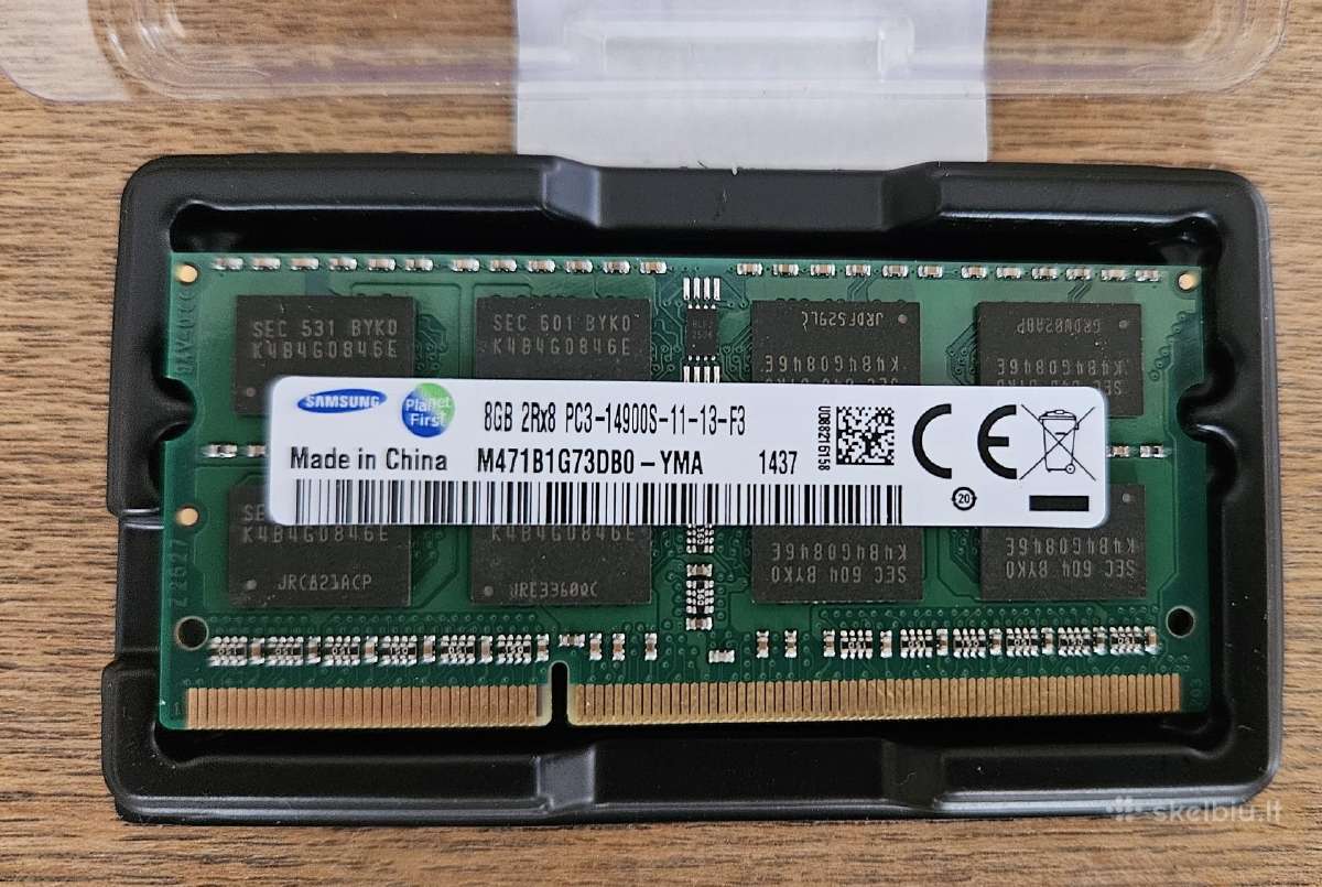 RAM Ddr3 1866 8gb Samsung - nuotraukos Nr. 2