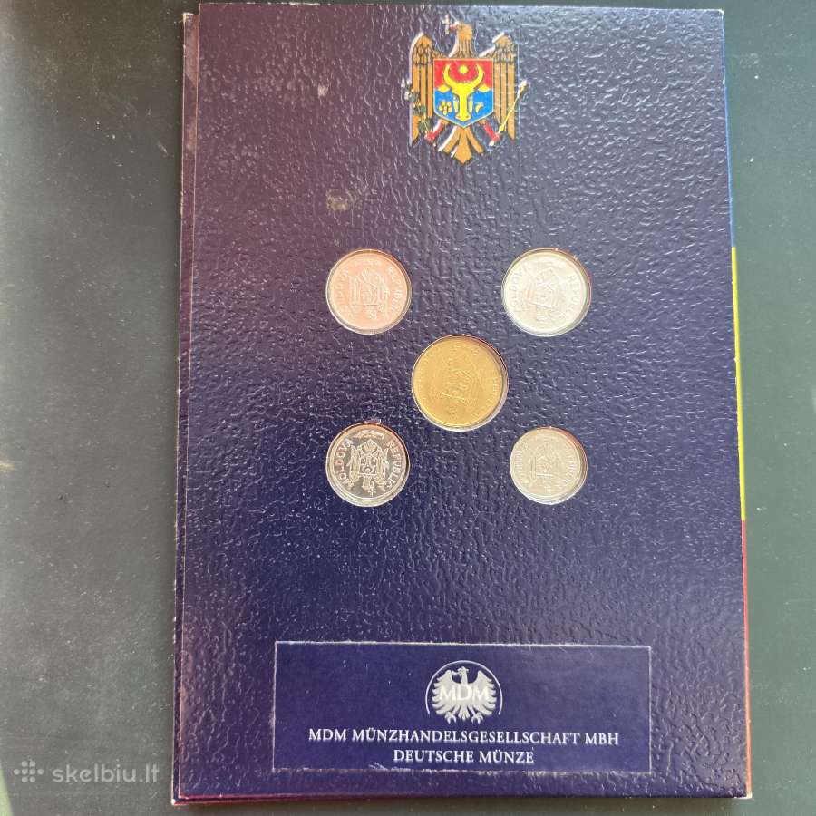 Moldavija rink. 2000-2006 1,5,10,25,50 Bani Unc - nuotraukos Nr. 2
