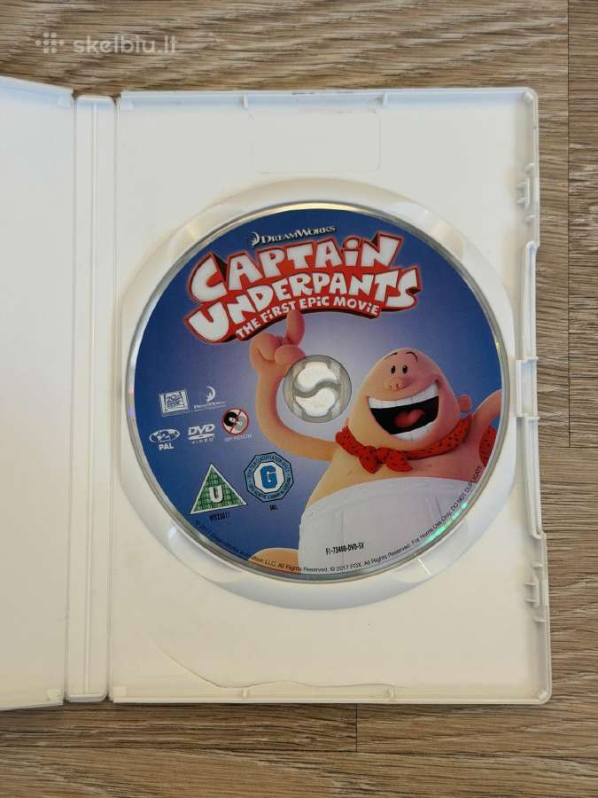 Captain Underpants The First Epic Movie Dvd - nuotraukos Nr. 5