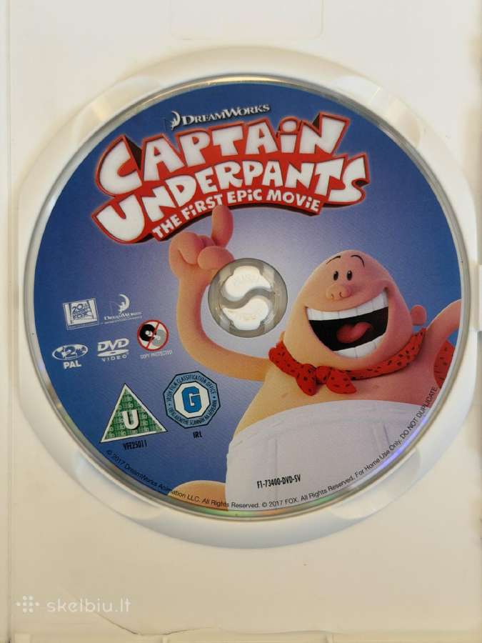 Captain Underpants The First Epic Movie Dvd - nuotraukos Nr. 6