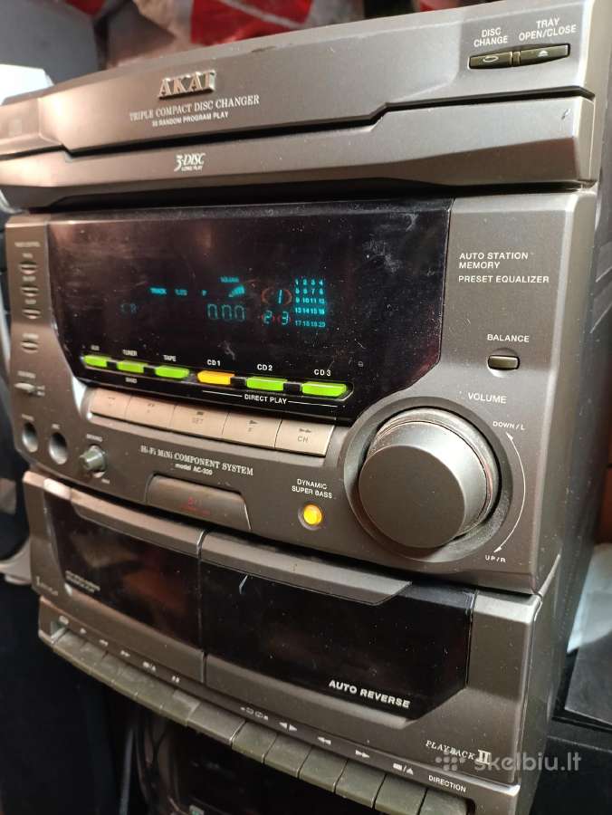 Akai Muzikinis Centras, Fm,aux,mc,CD-neveikia