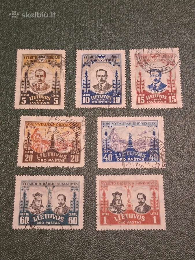 Lietuva 1930 m. Vytautas, antspauduoti