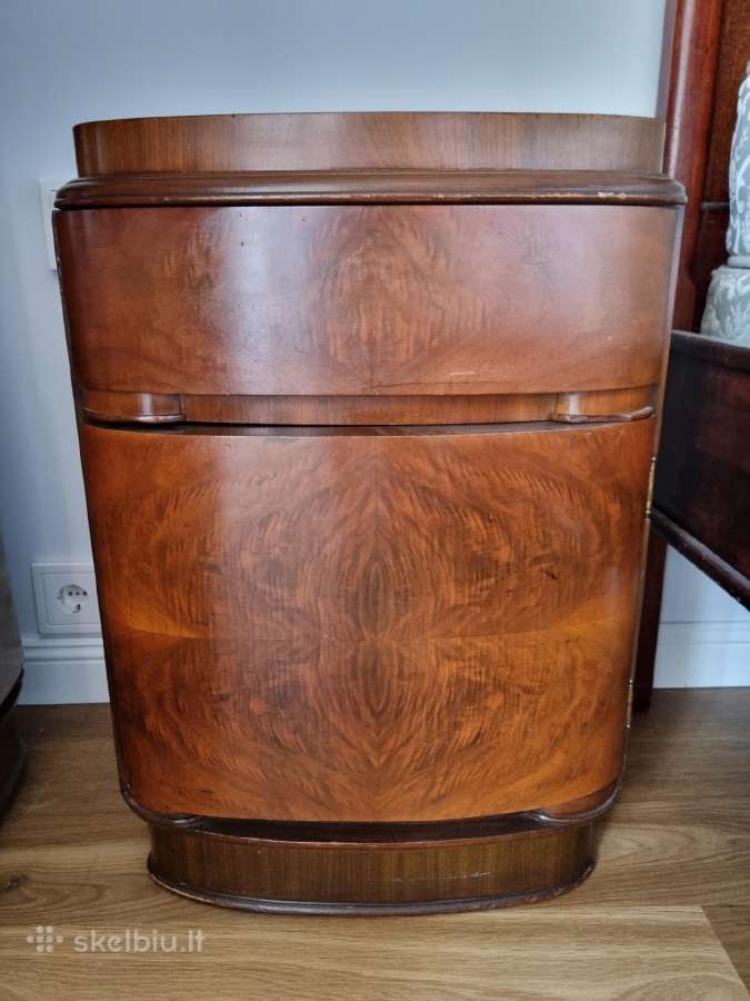 Art deco miegamojo lova su čiužiniais ir spintele - nuotraukos Nr. 5