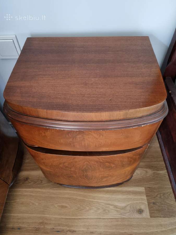 Art deco miegamojo lova su čiužiniais ir spintele - nuotraukos Nr. 6