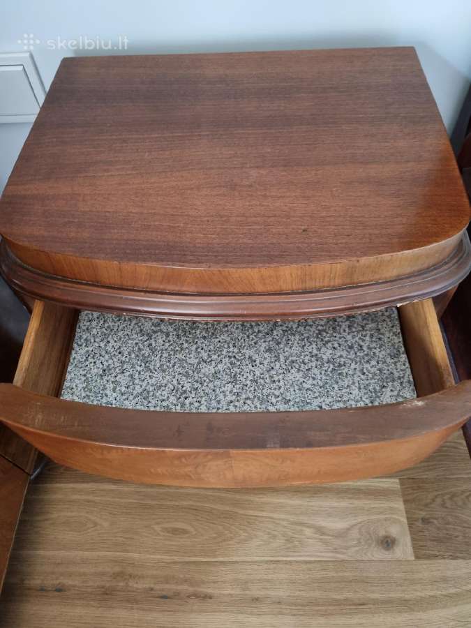 Art deco miegamojo lova su čiužiniais ir spintele - nuotraukos Nr. 7